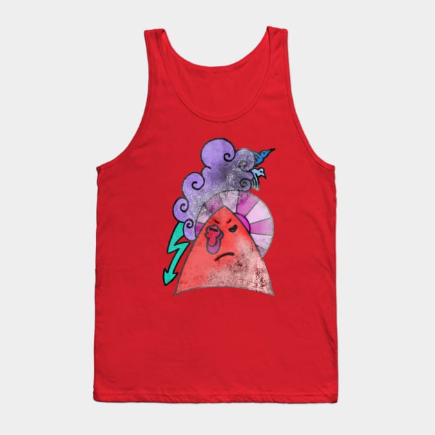 Grumpy face Tank Top by AgniArt